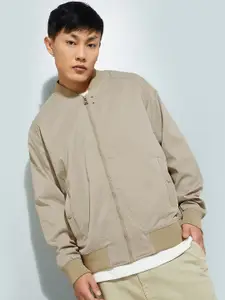 max URB_N Men Solid Bomber Jacket