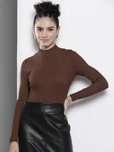 SASSAFRAS Women High Neck Full Sleeves Pullover