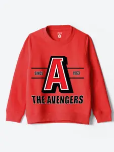 YK Disney Boys Round Neck Graphic Printed Long Sleeves Sweatshirt