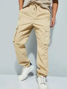 max URB_N Men Relaxed Fit Solid Cargo Joggers
