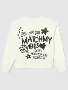 max Girls Printed Pullover Sweatshirt