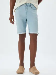Koton Men Mid-Rise Above Knee Slim Fit Shorts