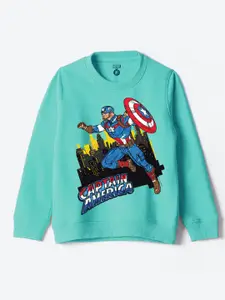 YK Disney Boys Avengers Printed Round Neck Long Sleeves Pullover Sweatshirt
