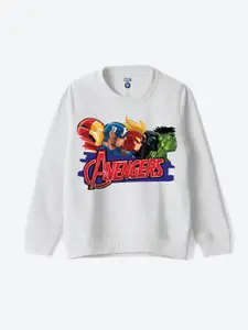 YK Disney Boys Cotton Printed Round Neck Long Sleeves Pullover Sweatshirt