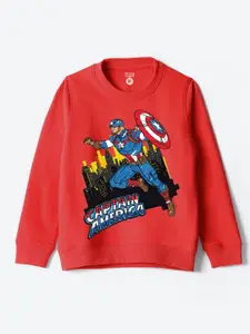 YK Disney Boys Cotton Printed Round Neck Long Sleeves Pullover Sweatshirt
