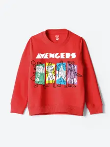 YK Disney Boys Graphic Printed Round Neck Long Sleeves Sweatshirt