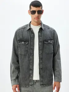 Koton Men Camouflage Denim Jacket