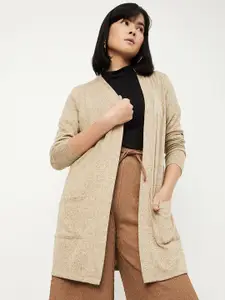 max Open Front Longline Shrug