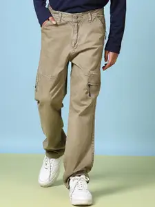 V-Mart Boys Mid-Rise Regular Fit Cotton Cargos
