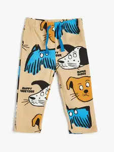 Koton Boys Printed Pure Cotton Track Pants