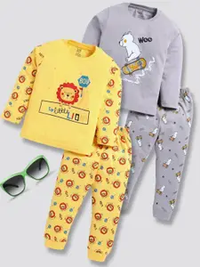 Toonyport Boys Pack Of 2 Printed T-shirt with Trousers