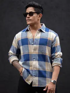 Powerlook Men Buffalo Checks Opaque Checked Casual Shirt