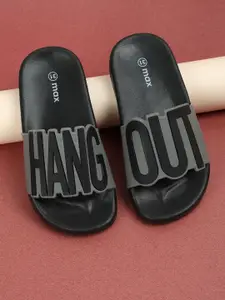 max Boys Printed Round Toe Sliders