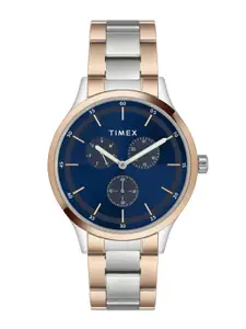 Timex Men Brass Dial & Stainless Steel Straps Analogue Watch TWHG03SMU15
