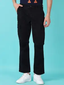 V-Mart Men Cotton Mid-Rise Regular Fit Cargo Trousers