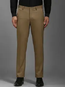 Louis Philippe Men Mid-Rise Slim Fit Flat Front Formal Trousers