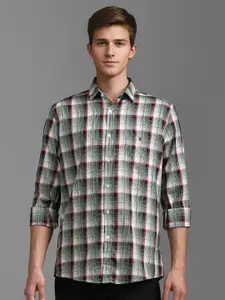 Louis Philippe Sport Men Slim Fit Opaque Checked Casual Shirt