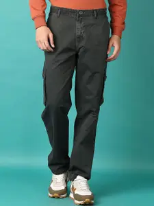 V-Mart Men Cotton Mid-Rise Regular Fit Cargos Trousers