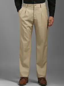 Louis Philippe Men Pleated Regular Trousers