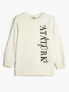 Koton Boys Printed Pullover Sweatshirt