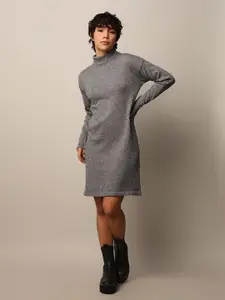 ONLY Women High Neck Cotton Jumper Dress