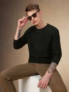 Dennis Lingo Men Cable Knit Pullover Sweater