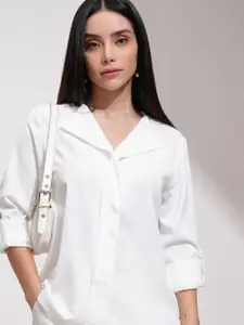 Tokyo Talkies Women Solid Formal Blouse Top