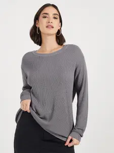 Styli Scoop Neck Pullover Sweater