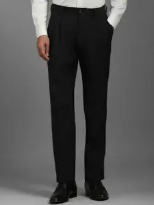 Louis Philippe Men Pleated Regular Regular Fit Trousers