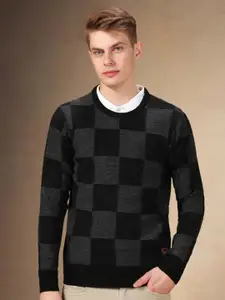 Dennis Lingo Men Checked Pullover