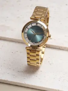 French Connection Women Dial & Stainless Bracelet Style Straps Analogue Watch FCN095GM