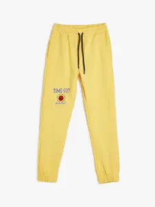 Koton Boys Regular Fit Graphic Printed Cotton Joggers