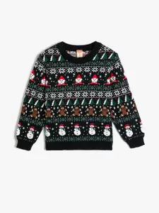 Koton Boys Ethnic Motifs Printed Long Sleeves Pullover