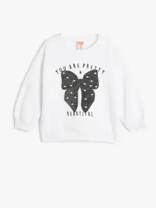 Koton Girls Cotton Pullover Sweatshirt