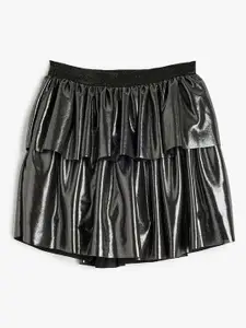 Koton Girls Embellished Tired Mini Skirt