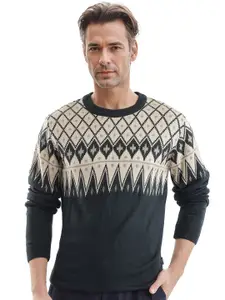 RARE RABBIT Men Printed Pullover