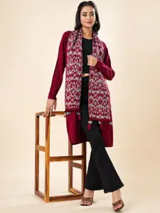 RANGMANCH BY PANTALOONS Acrylic Longline Shrug