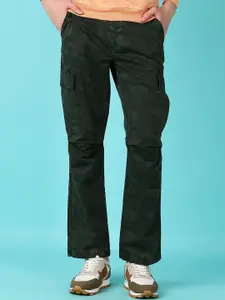 V-Mart Men Cotton Mid-Rise Cargos Trousers