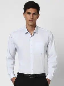 Van Heusen Men Spread Collar Solid Cotton Formal Shirt