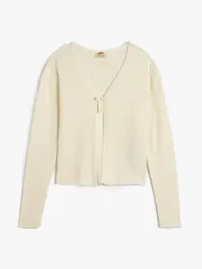 Koton Girls Self Design Long Sleeves Pullover