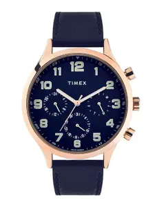 Timex Men Brass Dial & Leather Straps Analogue Watch TWHG03SMU10