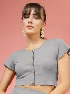 Oomph! Women Fitted Crop Top