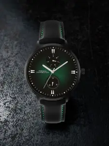 French Connection Men Dial & Leather Straps Analogue Watch FCN066NBL