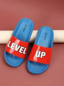 max Boys Printed PU Sliders