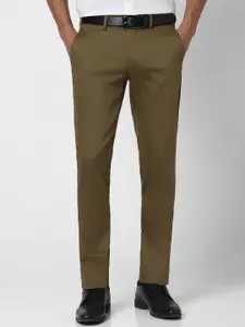 Van Heusen Men Mid-Rise Slim Fit Formal Trousers