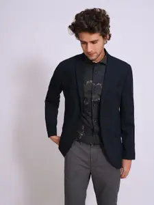 SELECTED Men Spread Collar Floral Printed Cotton Slim Fit Casual Shirt