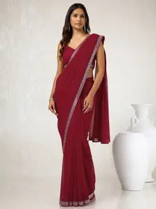 Soch Embellished Beads and Stones Pure Georgette Saree