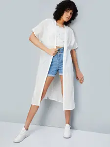 max Open Front Longline Shrug