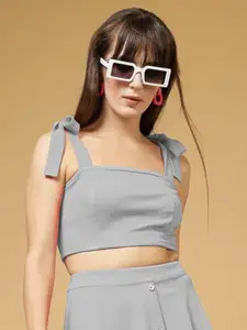 Oomph! Women Square Neck Crop Top