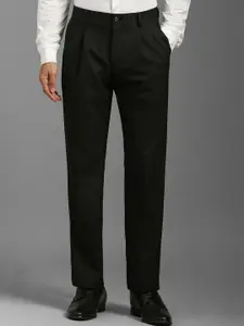 Louis Philippe Men Mid-Rise Pleated Trousers